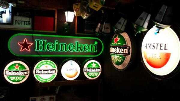 Heineken, Amstel, Jupiler, Hertog Jan Grolsch verlichting