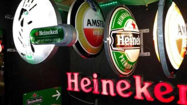 Heineken, Amstel, Jupiler, Hertog Jan Grolsch verlichting