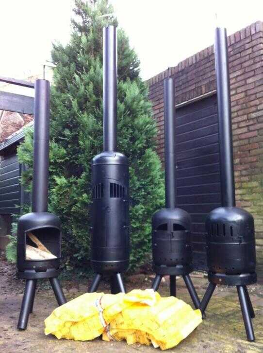 terrasverwarmer op hout ook met bbq buitenkachel terrashaard