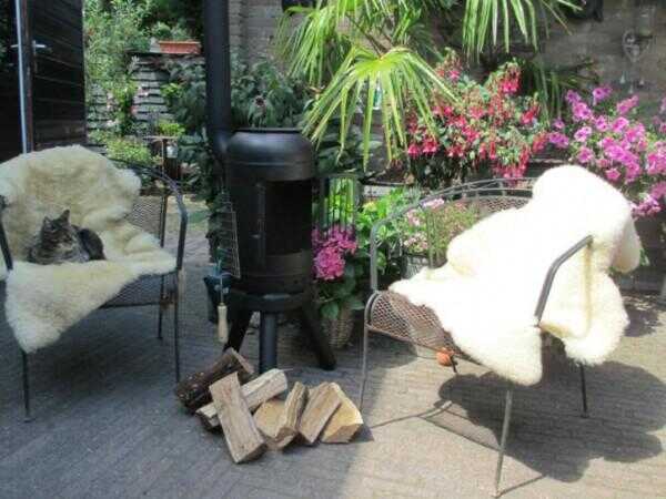 terrasverwarmer op hout ook met bbq buitenkachel terrashaard