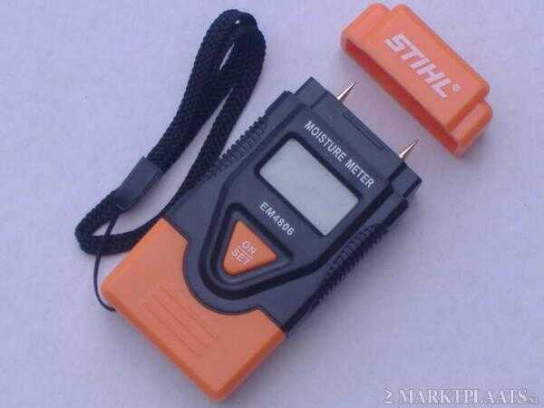 STIHL DIGITALE HOUT VOCHTMETER.houtvochtmeter haardhout berk